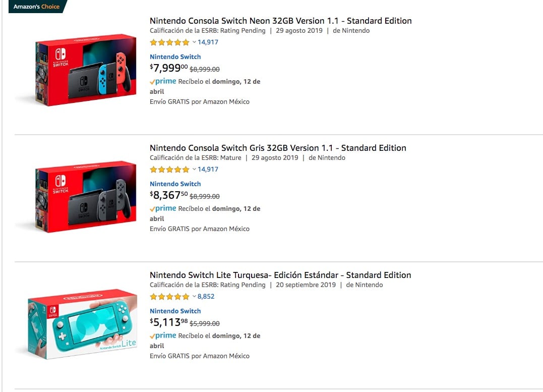 Nintendo Switch México