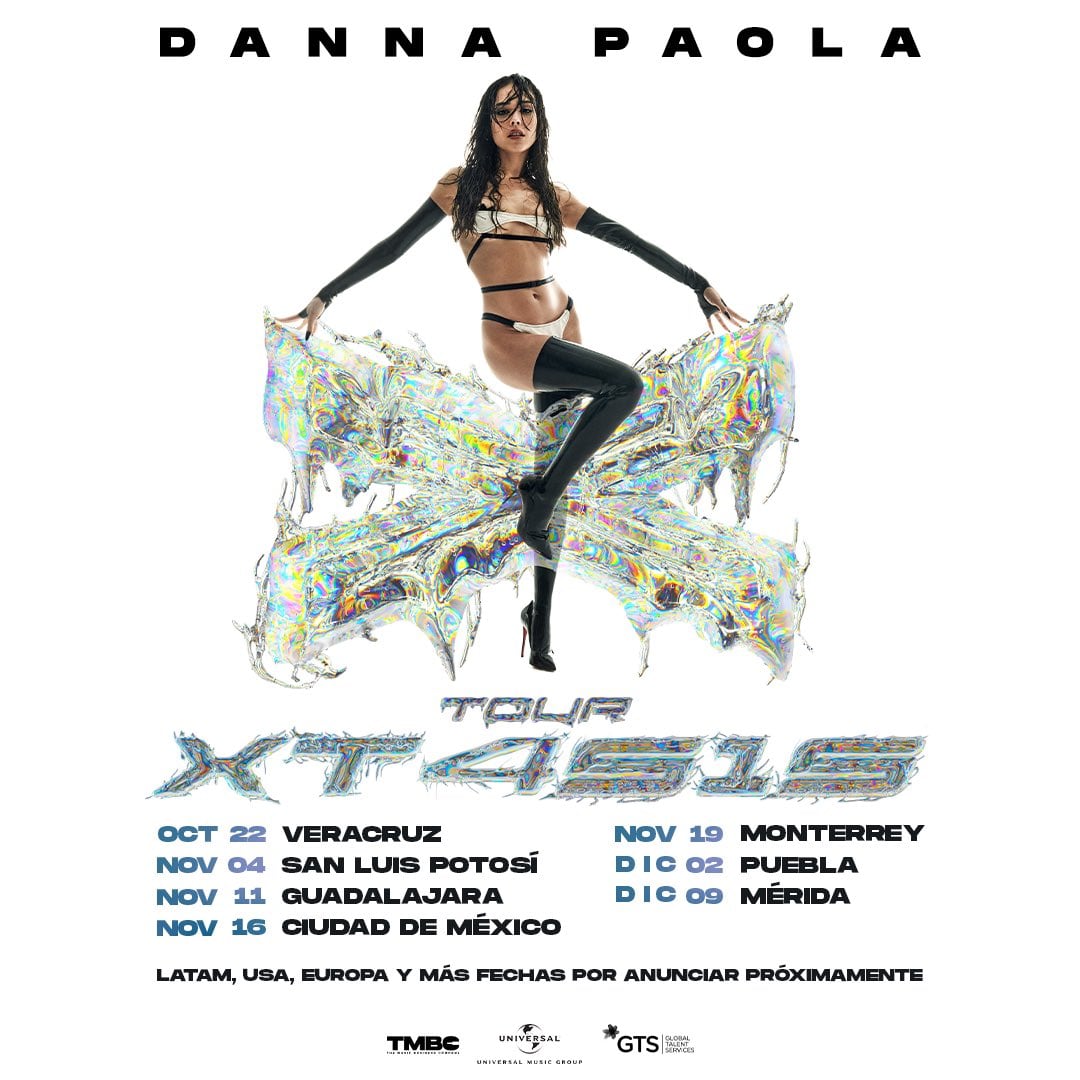 Danna Paola anuncia gira XT4S1S; estas serán las fechas por México