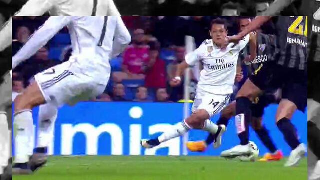 VIDEO: Asistencia de Chicharito a Cristiano Ronaldo, que hizo el mejor túnel de la temporada