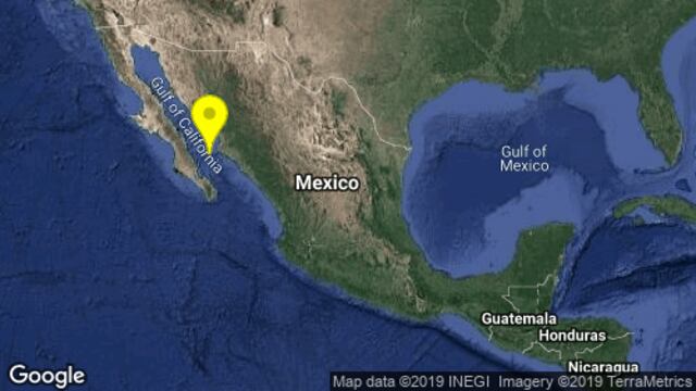 Epicentro del sismo de este 16 de octubre