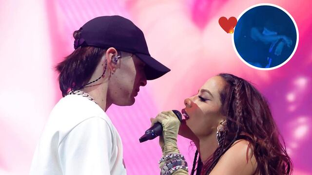 Peso Pluma y Anitta ya no se ocultan; estarían beso y beso sin miedo a ser vistos.