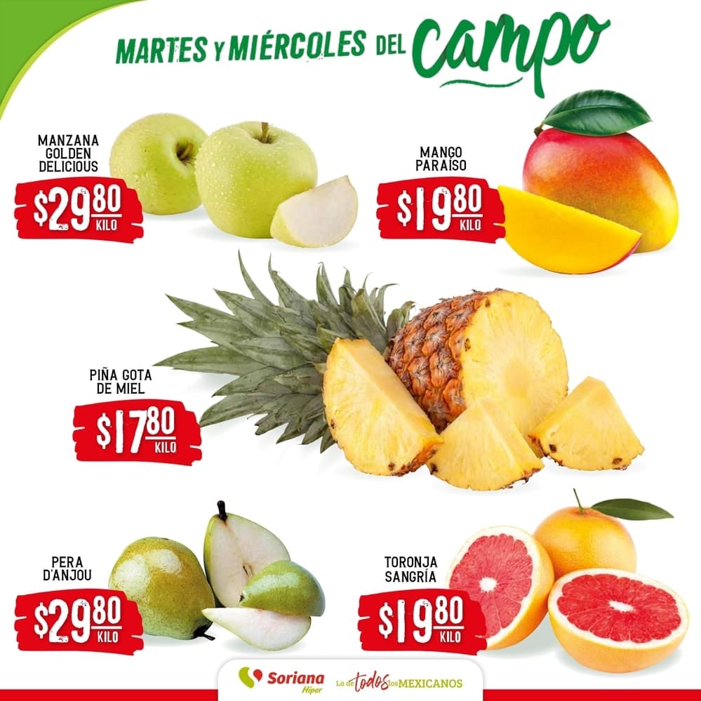 Martes y Miércoles del Campo Soriana 30 de abril y 1 de mayo 2024
