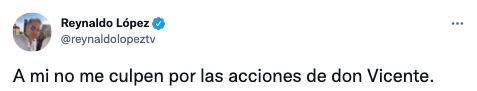 Reynaldo López sobre Vicente Fernández