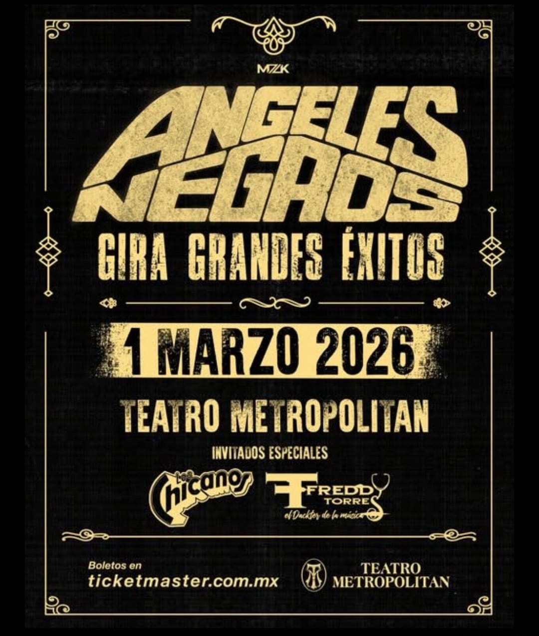 Concierto de Los Ángeles Negros en Teatro Metropólitan