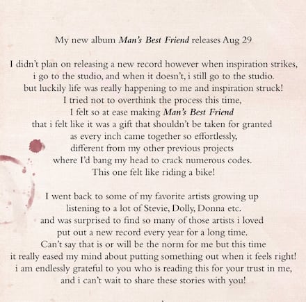 Sabrina Carpenter nuevo álbum: Título, número de canciones ...