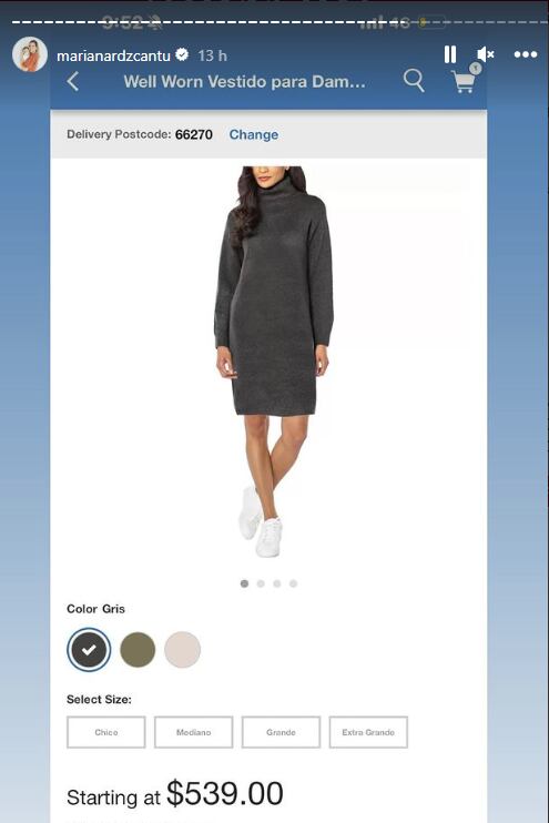 Mariana Rodríguez uso este vestido