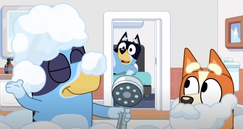 Bluey y Bingo juegan a tener una tarde de spa