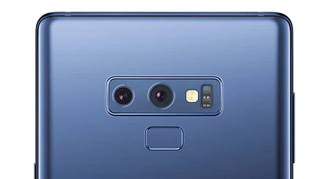 La cámara del Galaxy Note 9.