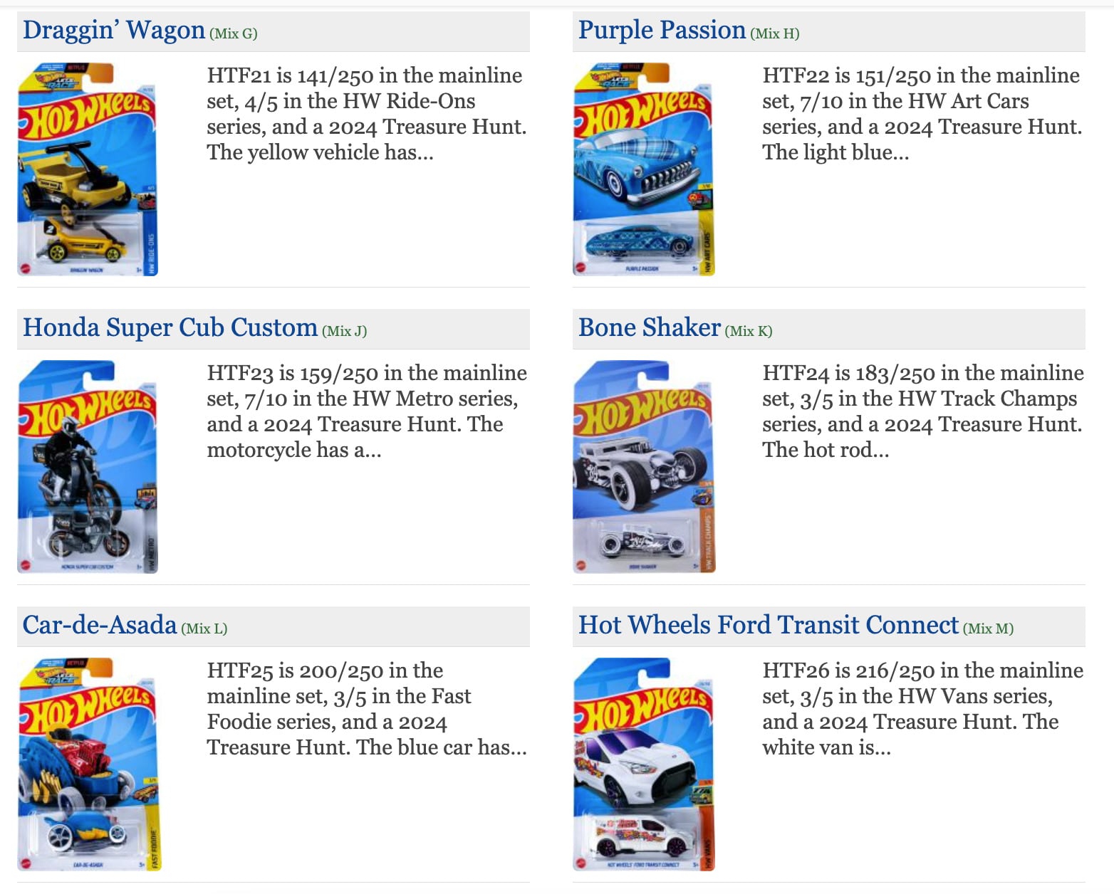 Hot Wheels Treasure Hunt 2024