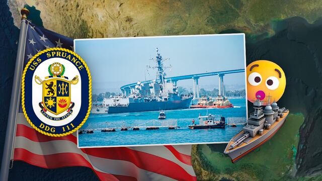 Estados Unidos envía otro buque destructor USS Spruance con misiles guiados a frontera con México