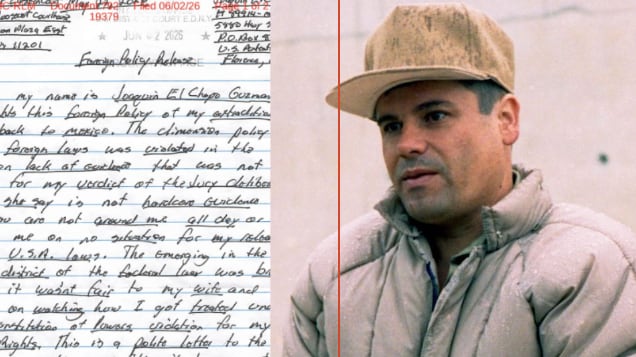 Nueva carta del Chapo Guzmán pide visitas familiares en prisión de Estados Unidos