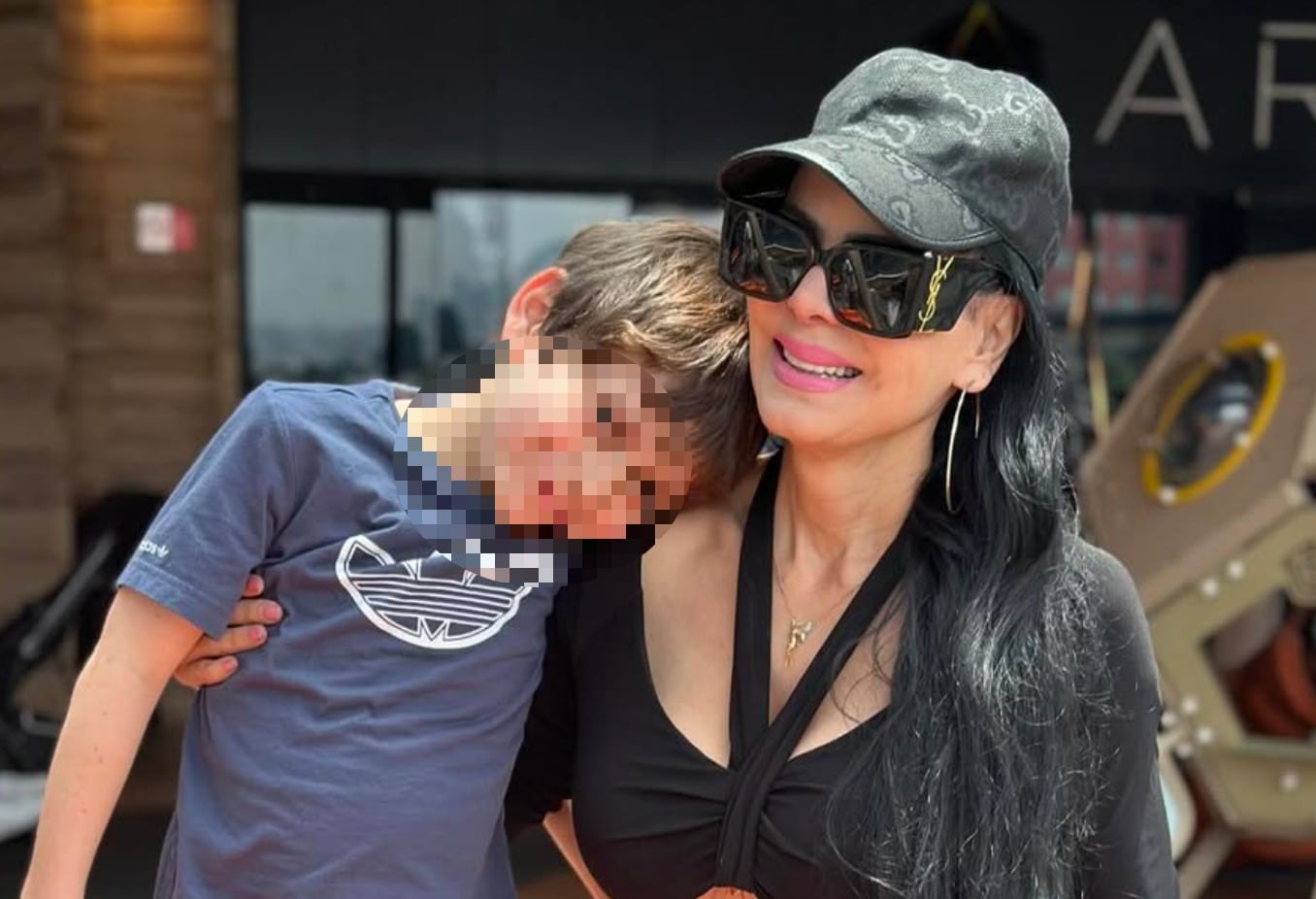 Maribel Guardia y su nieto, José Julián