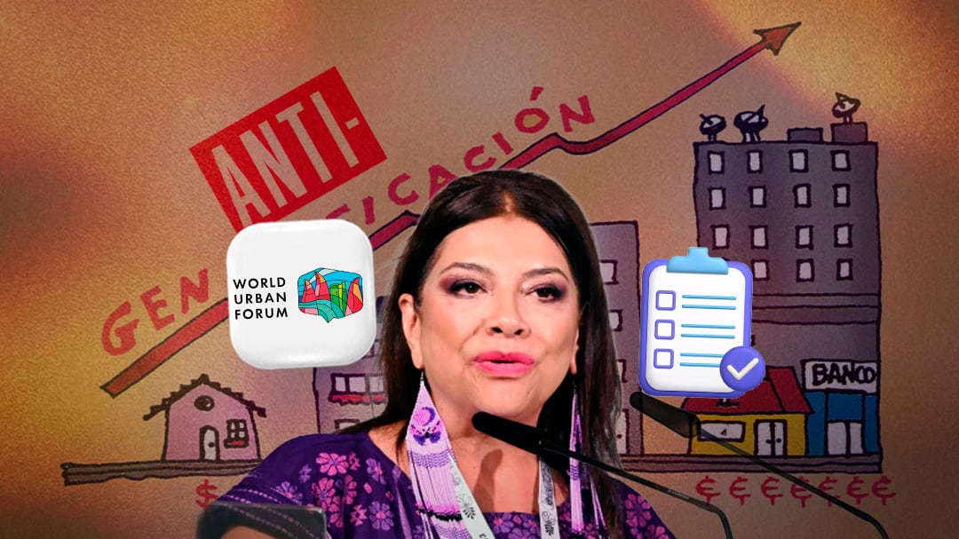 Clara Brugada comparte plan ‘anti-gentrificación’ en el World Urban Forum