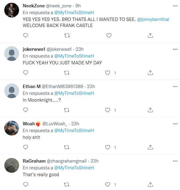 Comentarios al regreso de Jon Bernthal como Punisher