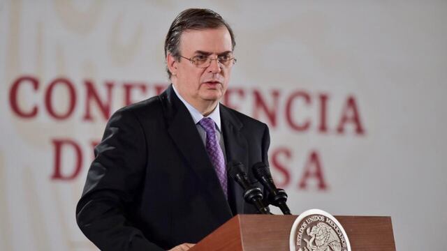 Marcelo Ebrard. Cuestionamiento a EU.