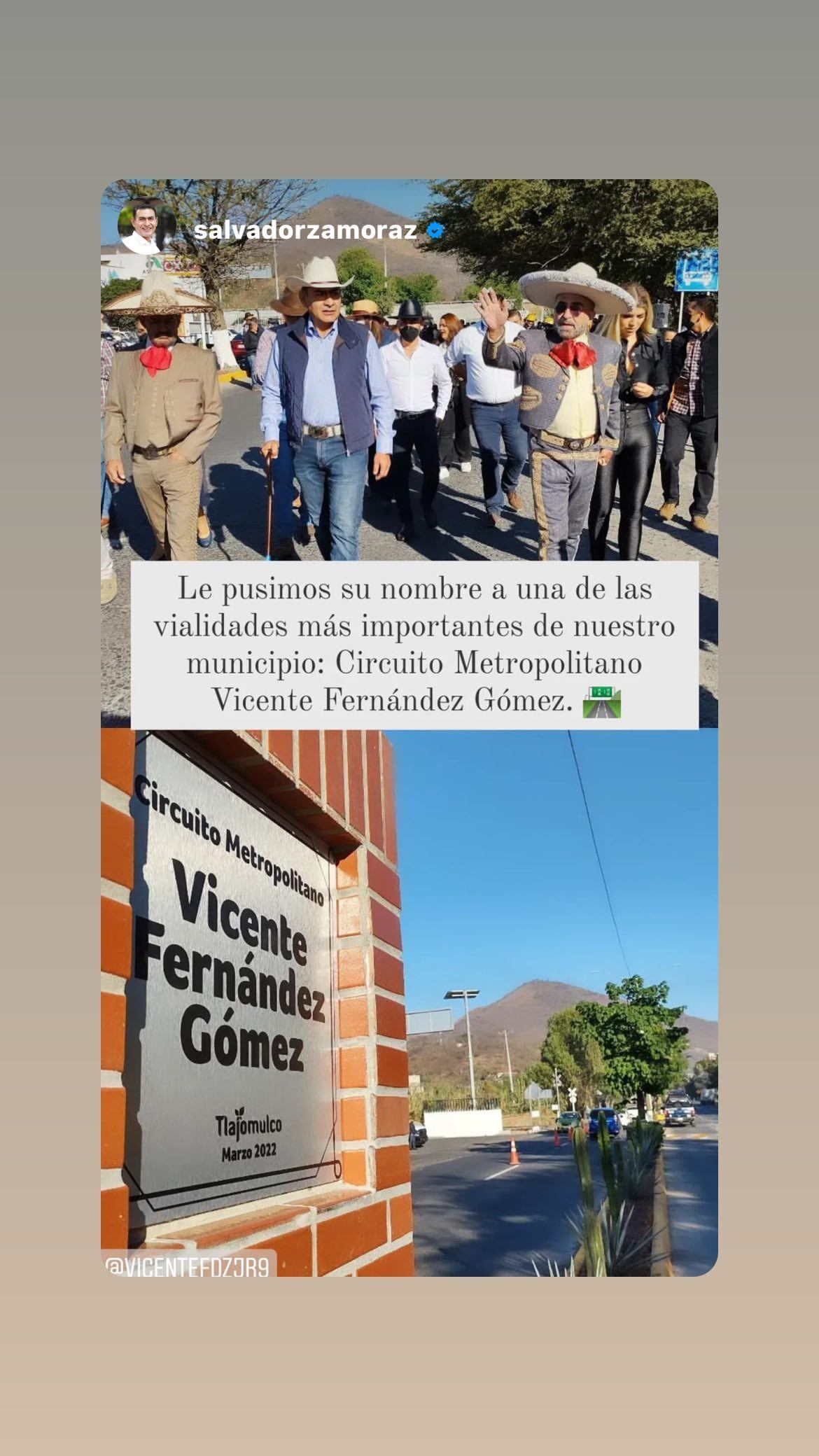 Vicente Fernández Jr y Salvador Zamora en Circuito Metropolitano Vicente Fernández