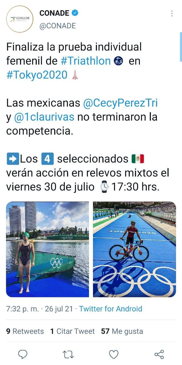 Publicación de Twitter