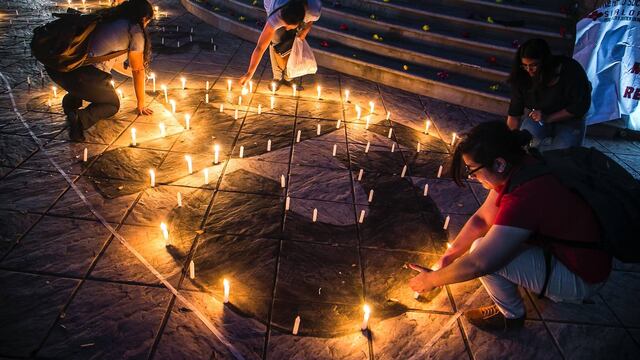 Manifestación por los 43 desaparecidos.