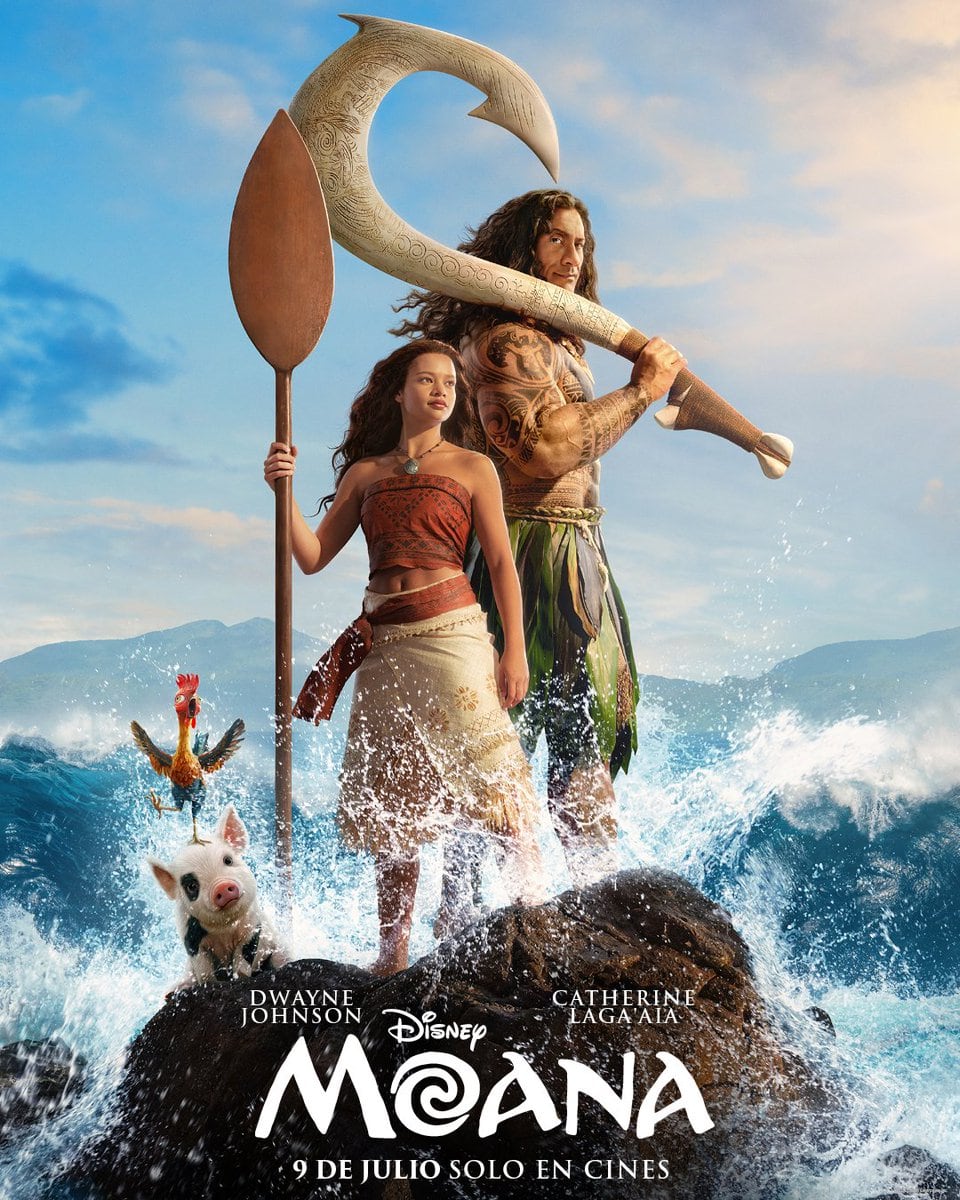 Moana presenta tráiler live-action con The Rock como Maui