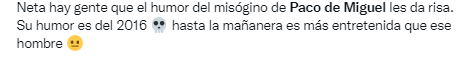 Critican a Paco de Miguel