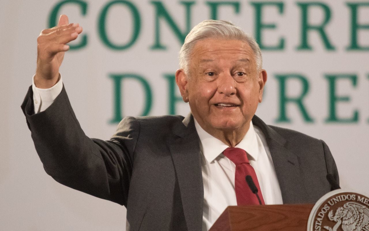 AMLO en su conferencia mañanera