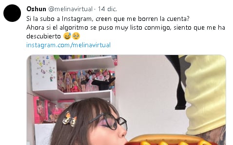 Melina, novia de Black Alien, señala bloqueo de Instagram.