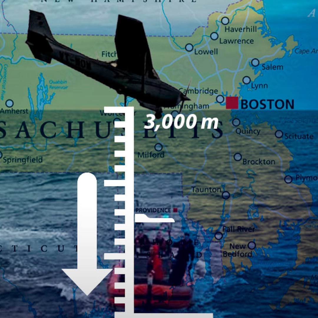 Avión desaparecido en Massachusetts cayó más de 3,000 metros antes de perder contacto