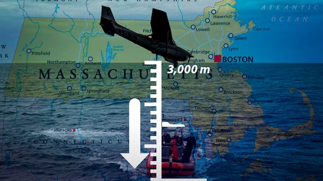 Avión desaparecido en Massachusetts cayó más de 3,000 metros antes de perder contacto