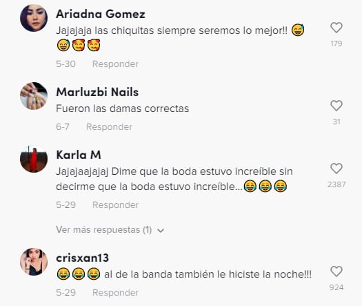 Reacciones a las damas de honor que bailan en boda con cabezas gigantes