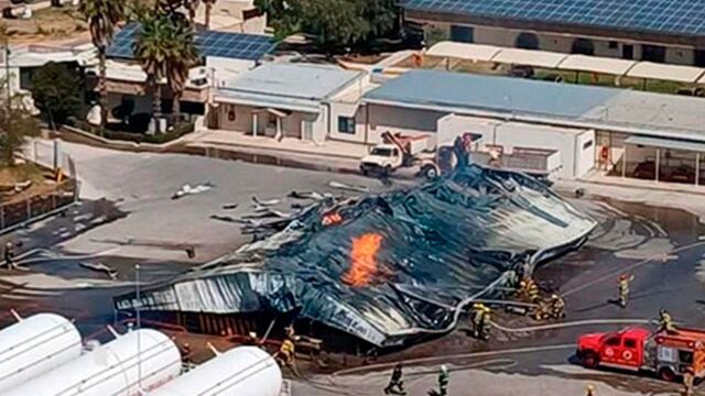 Explosión de planta de gas en Aguascalientes