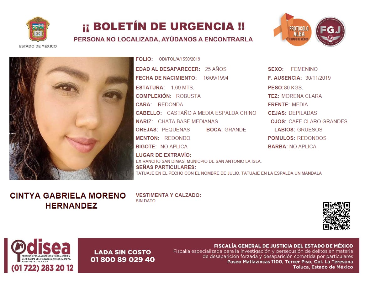 Ficha de búsqueda de Cintya.