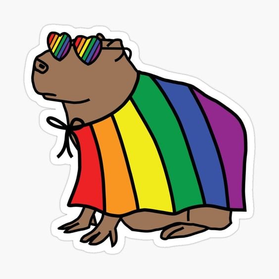 Stickers de capibara para descargar