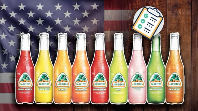 Lista de sabores exclusivos para Estados Unidos de Jarritos.