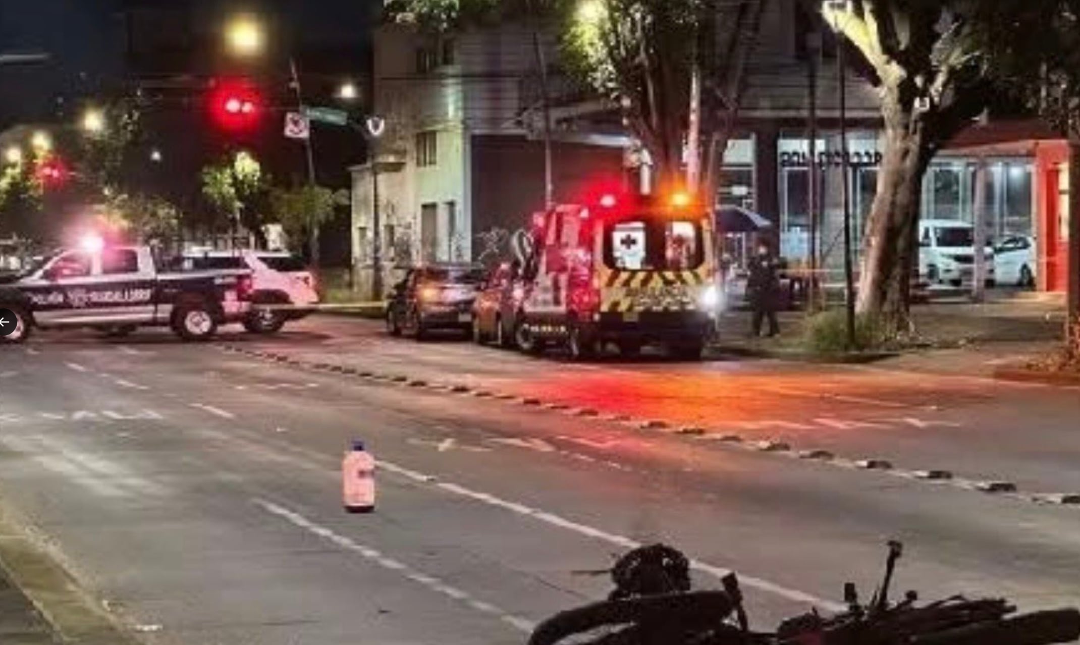 Accidente que involucra a Michelle Zepeda