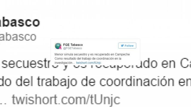 Aunque el acto que cometió es un delito, debido a su edad, el niño "es inimputable por lo que ya se encuentra de nuevo con sus familiares", indicó la FGET.