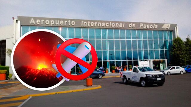 Volcán Popocatépetl suspende operaciones del Aeropuerto Internacional de Puebla hasta nuevo aviso