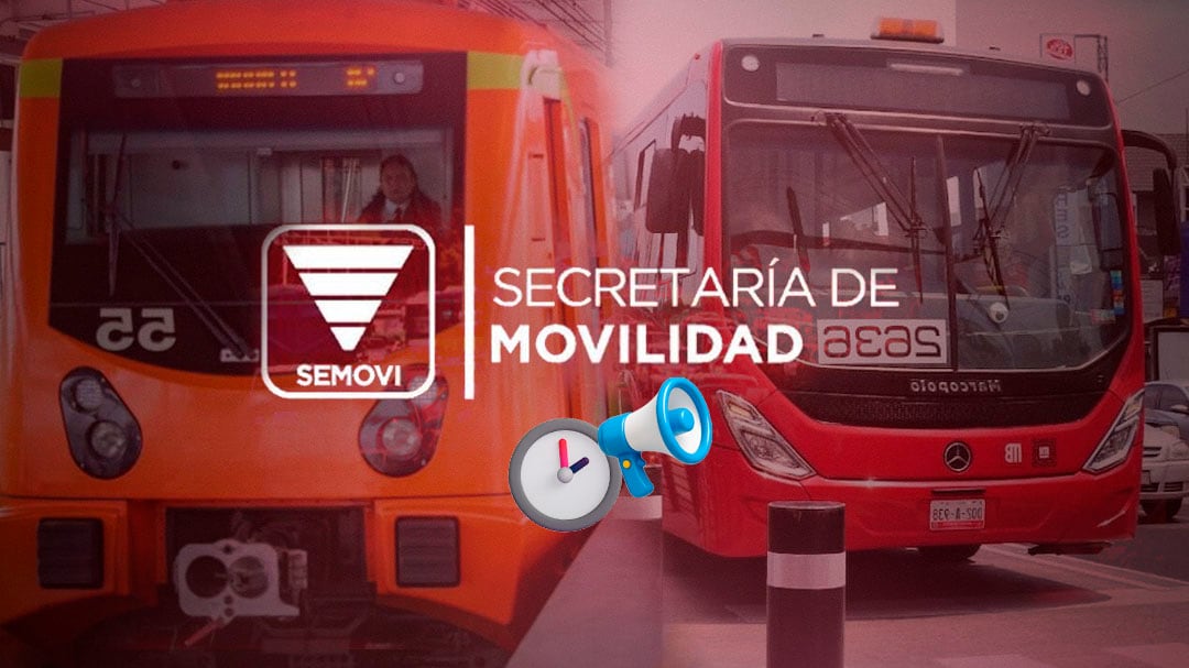 Semovi anuncia horarios del Metro CDMX y Metrobús para el 1 de mayo