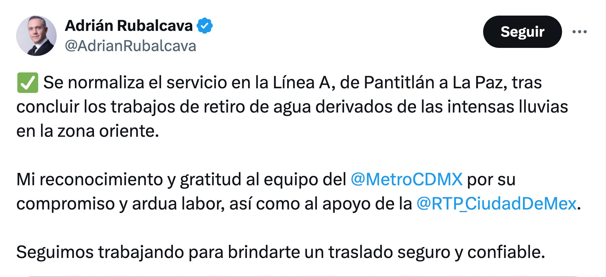 Línea A del Metro