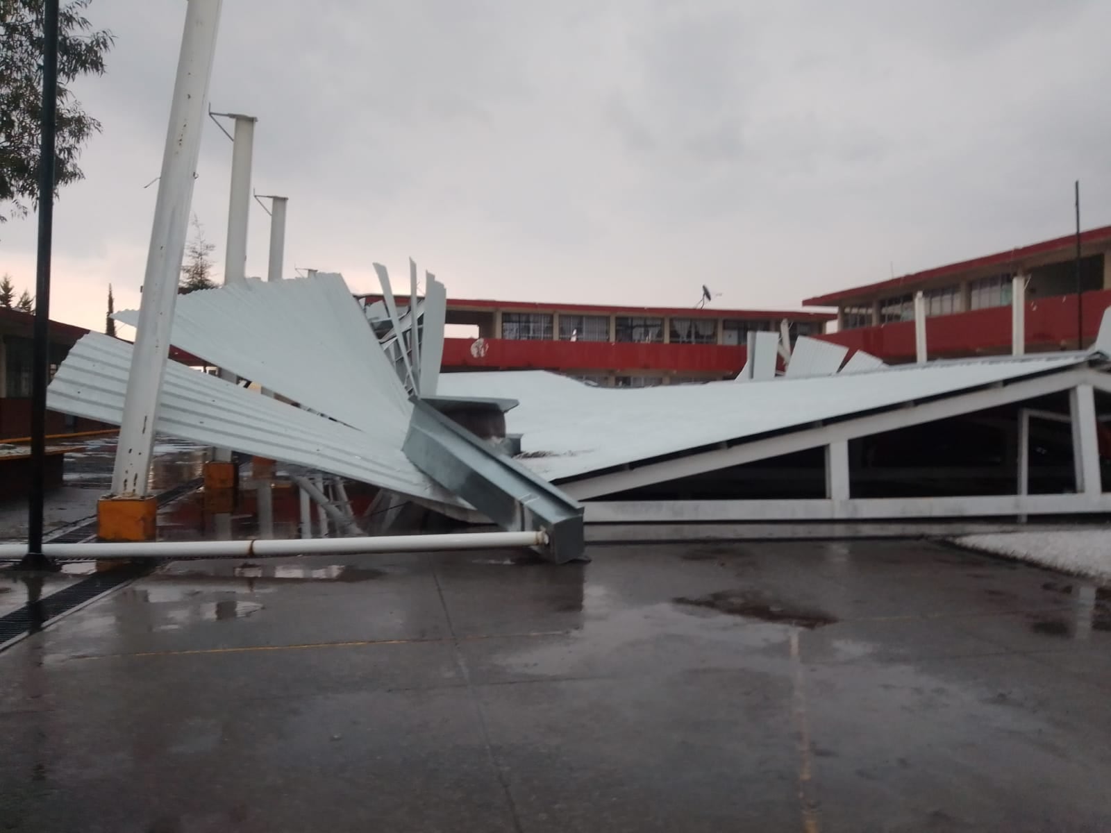 Granizo en autopista México-Pachuca