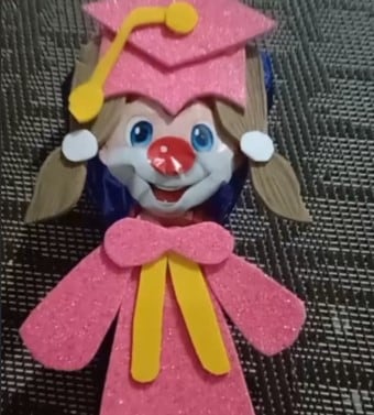 Paleta Payaso para graduación de niño y niña