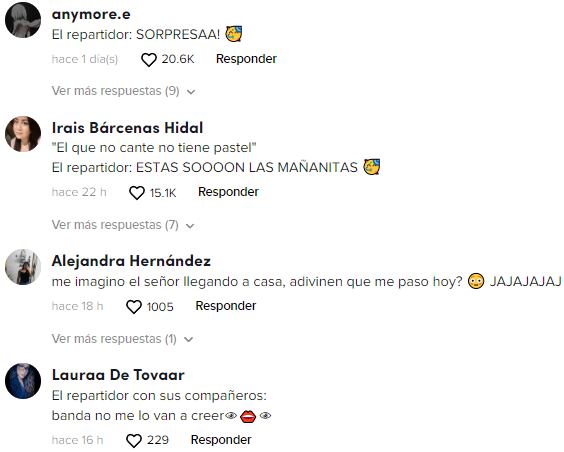 Reacciones por el repartidor de comida que invitaron a fiesta sorpresa