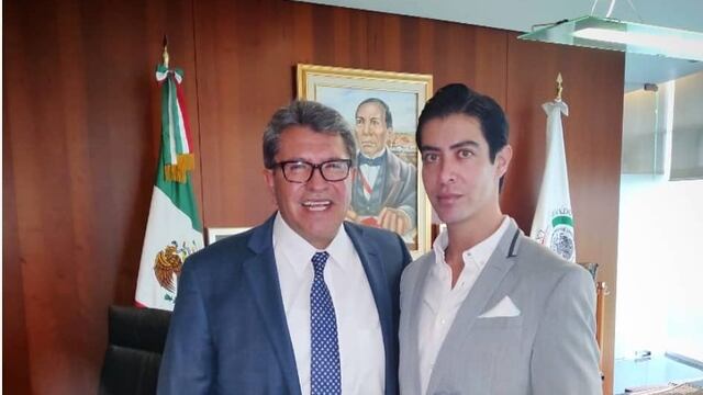 Ricardo Monreal y Mario Sierra Moncada en el Senado