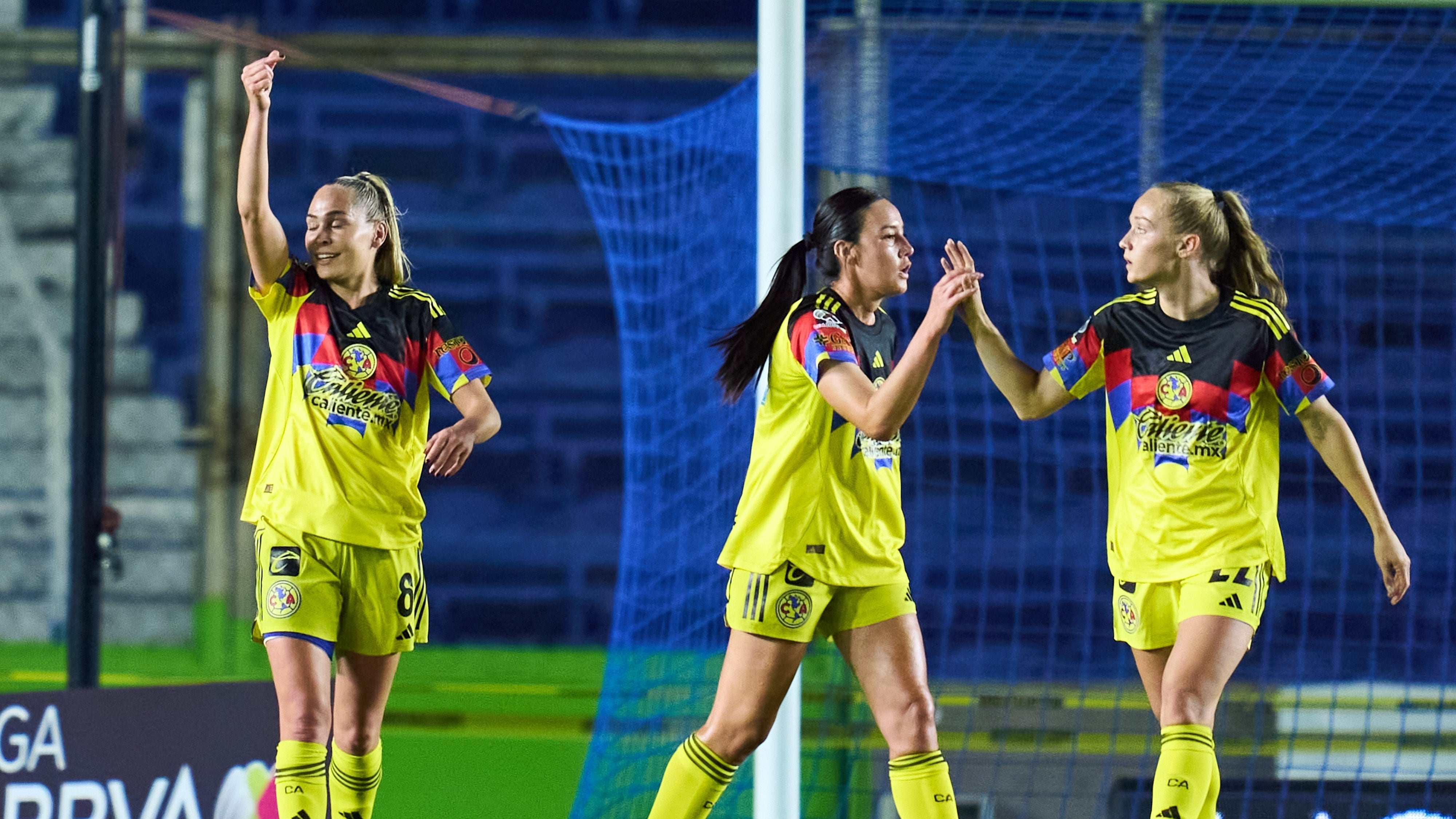 América comparte el liderato con Rayadas en la Liga MX Femenil tras derrotar al Atlas