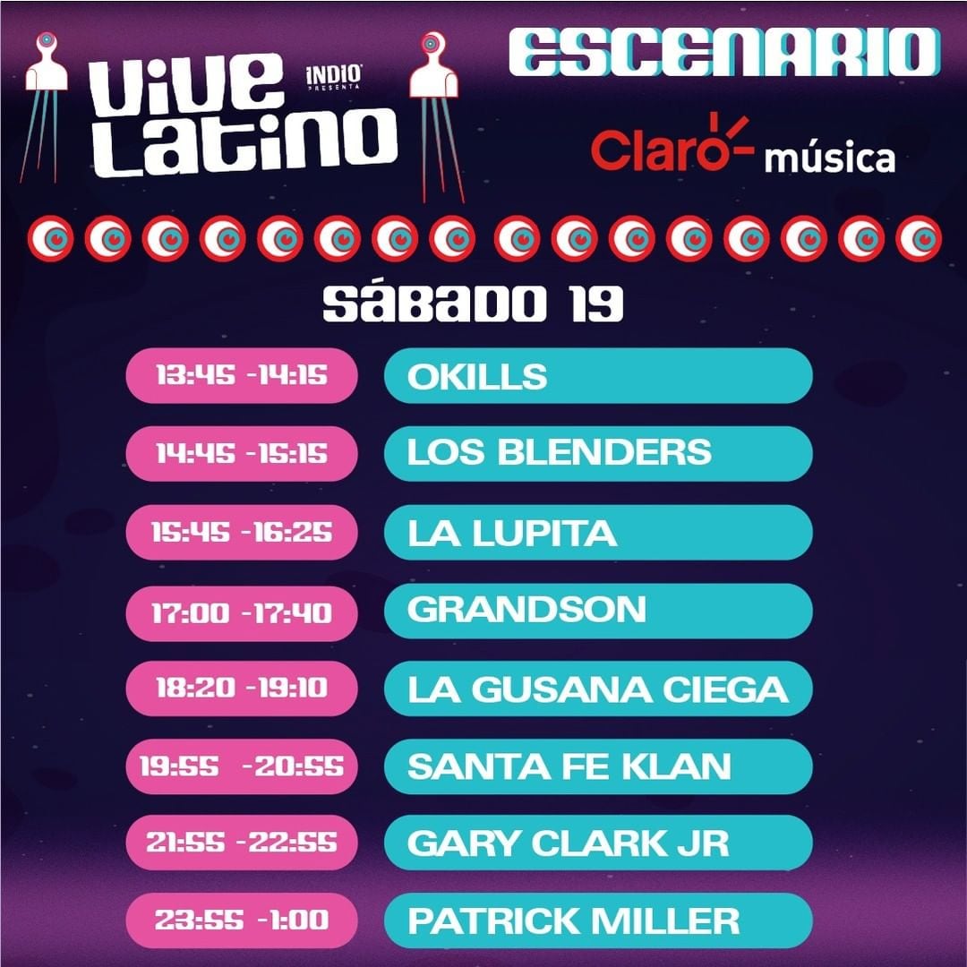 Horario Vive Latino 2022, sábado