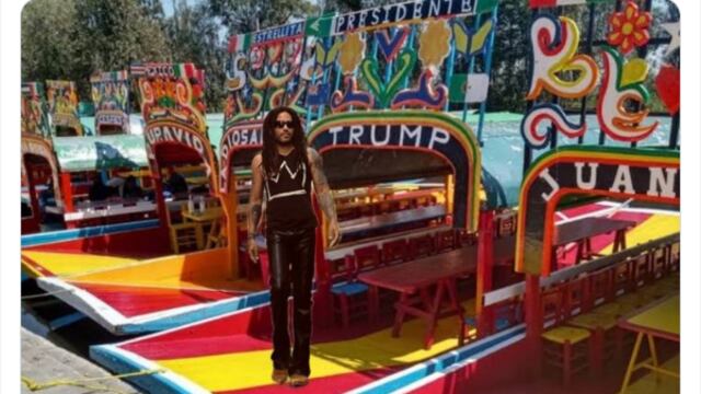 Meme de Lenny Kravitz en CDMX