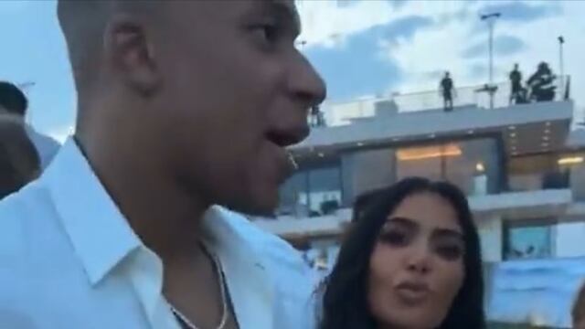 Kylian Mbappé y Kim Kardashian.