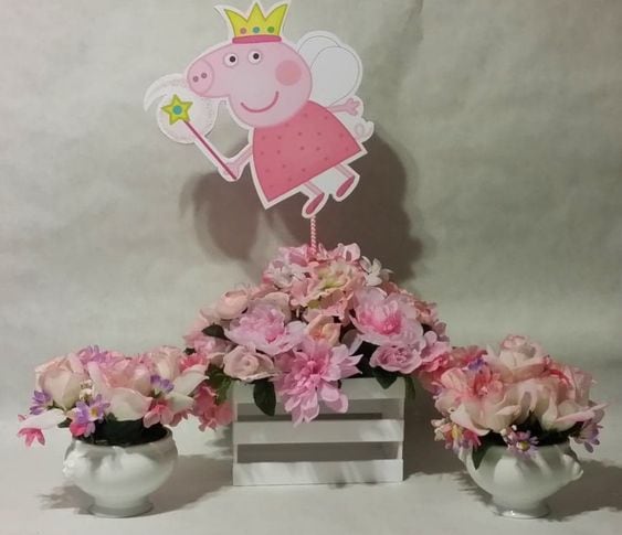 Centros de mesa de Peppa Pig