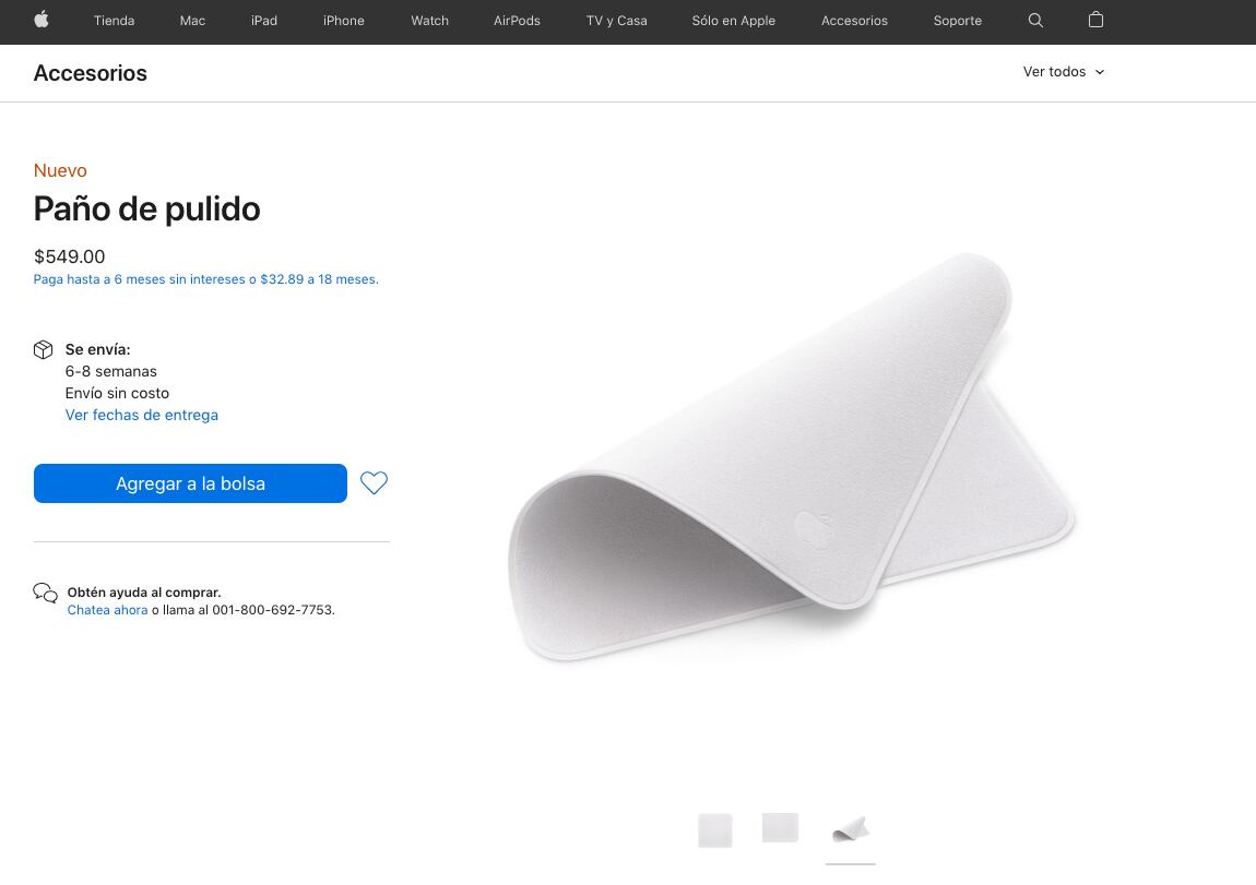 Trapito limpiador de Apple