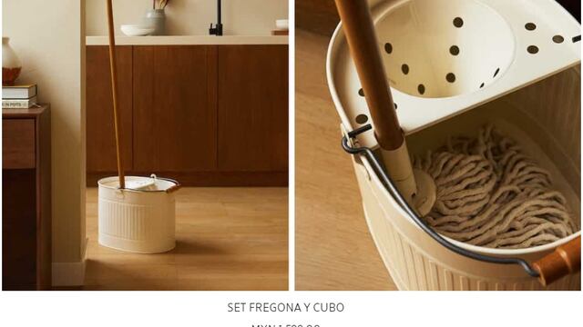 Cubeta y trapeador de Zara