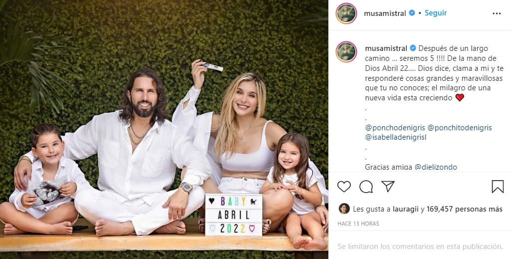 Marcela Mistral anuncia su embarazo